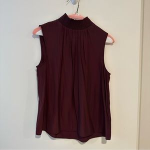 ✨ New Joie Burgundy Sleeveless High Neck Top ✨